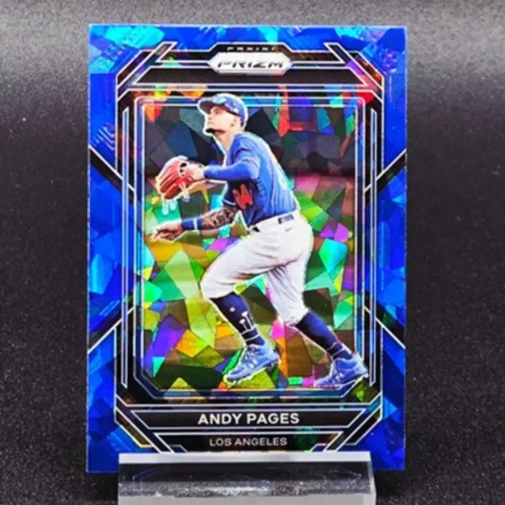 Andy Pages Prizm Blue Ice Rated Prospect RC Los Angeles Dodgers Rookie